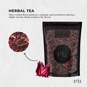 25g Organic Hibiscus Rosella Flower Crushed - Dried Herbal Tea Supplement V238-SUPDZ-40319459754064