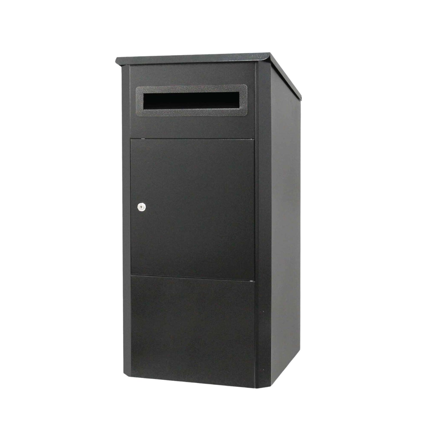 Parcel Delivery Drop Box Mailbox - Secure Home Package Locker 38x38x90cm Black V238-SUPDZ-40376876040272