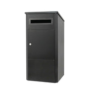 Parcel Delivery Drop Box Mailbox - Secure Home Package Locker 38x38x90cm Black V238-SUPDZ-40376876040272