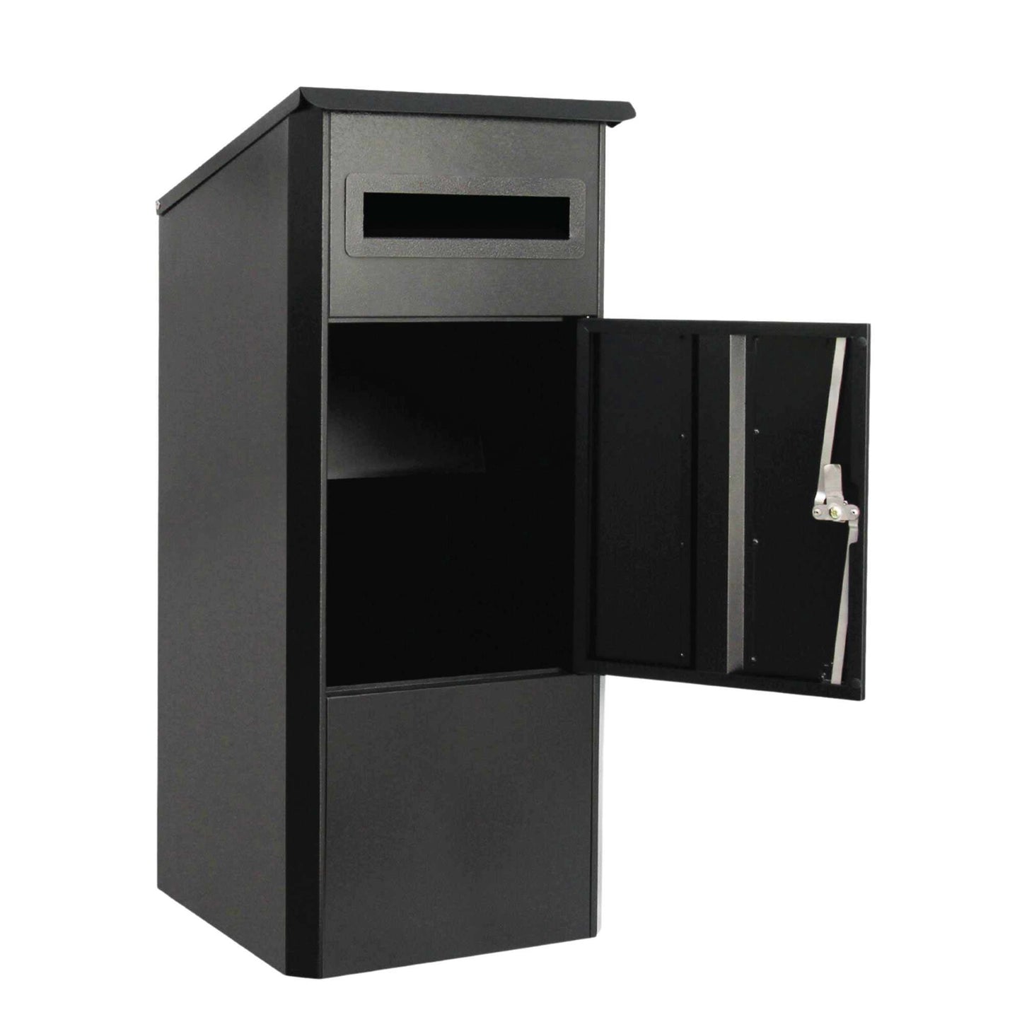 Parcel Delivery Drop Box Mailbox - Secure Home Package Locker 38x38x90cm Black V238-SUPDZ-40376876040272