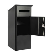 Parcel Delivery Drop Box Mailbox - Secure Home Package Locker 38x38x90cm Black V238-SUPDZ-40376876040272