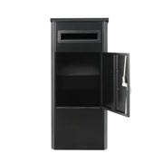 Parcel Delivery Drop Box Mailbox - Secure Home Package Locker 38x38x90cm Black V238-SUPDZ-40376876040272