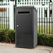 Parcel Delivery Drop Box Mailbox - Secure Home Package Locker 38x38x90cm Black V238-SUPDZ-40376876040272