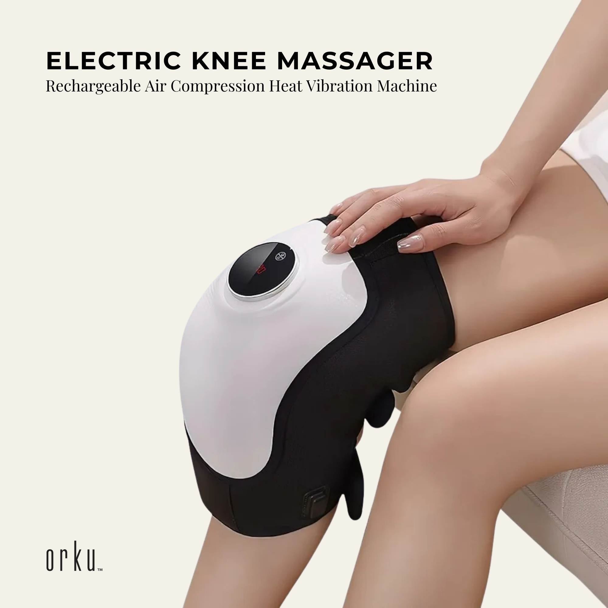 Electric Knee Massager - Rechargeable Air Compression Heat Vibration Machine V238-SUPDZ-40390439796816