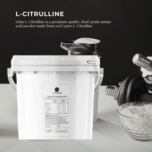 Orku 3Kg L-Citrulline Powder Buckets - 100 % Pure Food Grade Amino Acid V238-SUPDZ-40426186473552