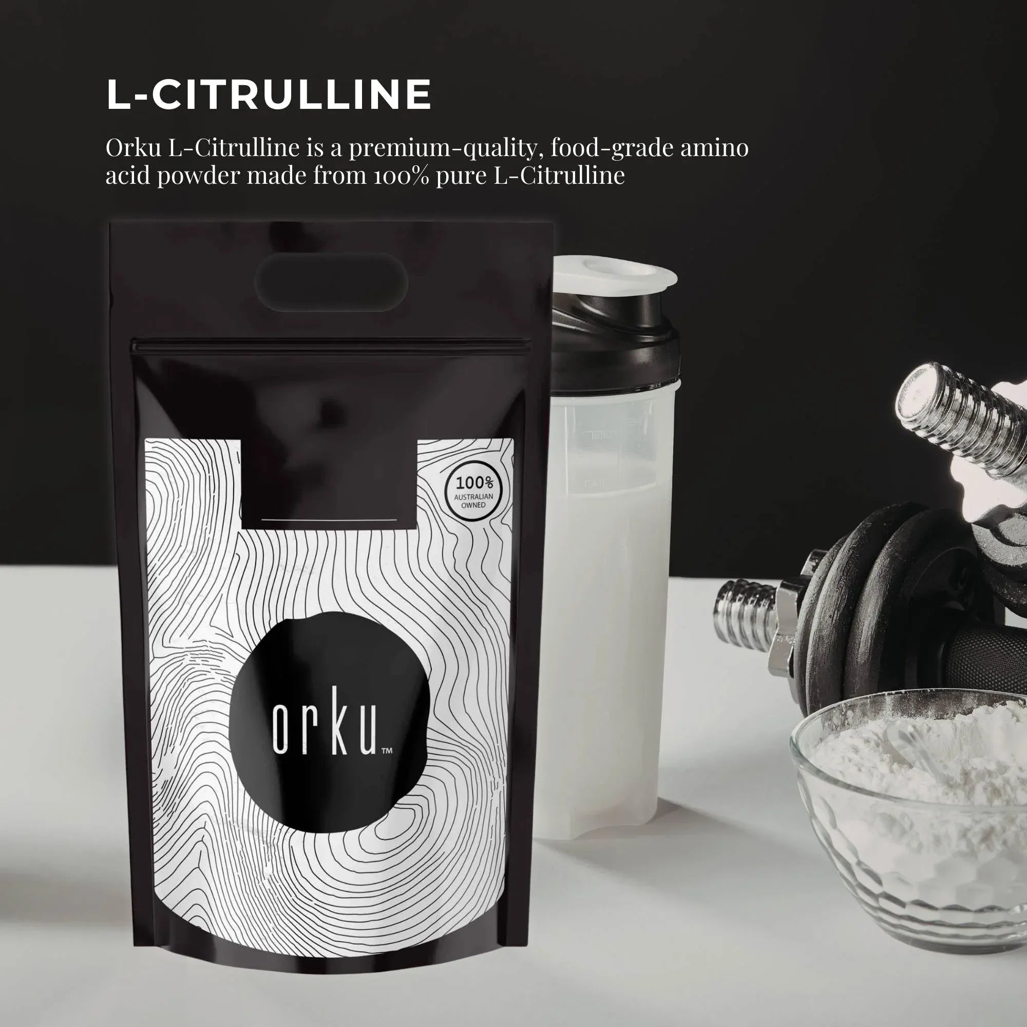 Orku 5Kg L-Citrulline Powder Buckets - 100 % Pure Food Grade Amino Acid V238-SUPDZ-40426292445264