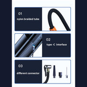 Portable Tyre Inflator - Rechargeable Car Bike Tire Air Pump Compressor V238-SUPDZ-40480727334992