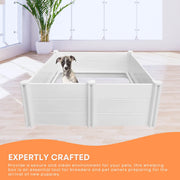Rooster Farms 0.95m PVC Dog Whelping Box Puppy Birthing Pen - Anti-Crush Rail V238-SUPDZ-40485915590736