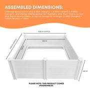 Rooster Farms 0.95m PVC Dog Whelping Box Puppy Birthing Pen - Anti-Crush Rail V238-SUPDZ-40485915590736