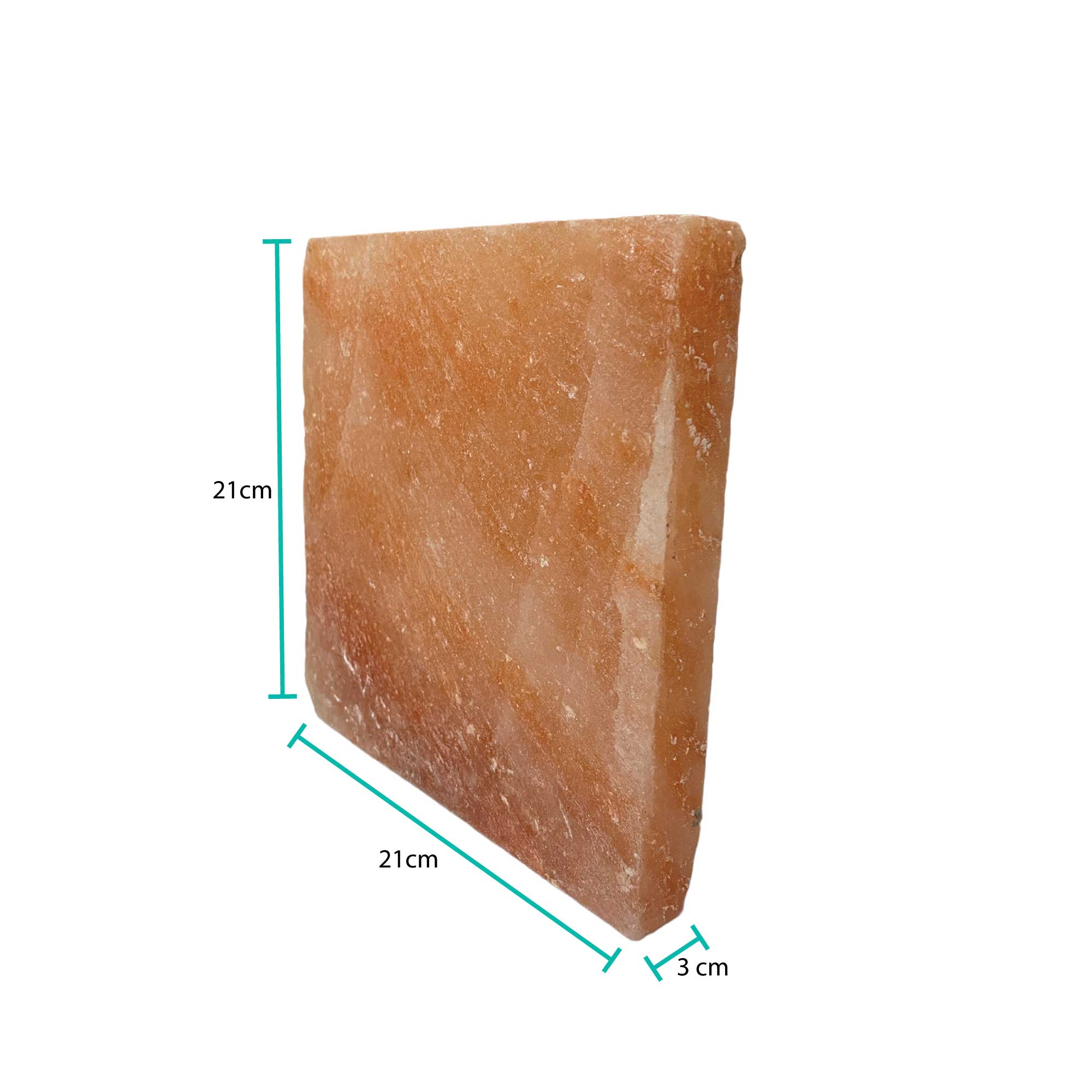 Himalayan Pink Salt Cooking Block 21 x 21 x 3cm - Square Slab Tile V238-SUPDZ-40488153579600
