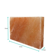 Himalayan Pink Salt Cooking Block 31 x 21 x 5cm - Rectangle Slab Tile V238-SUPDZ-40488177795152