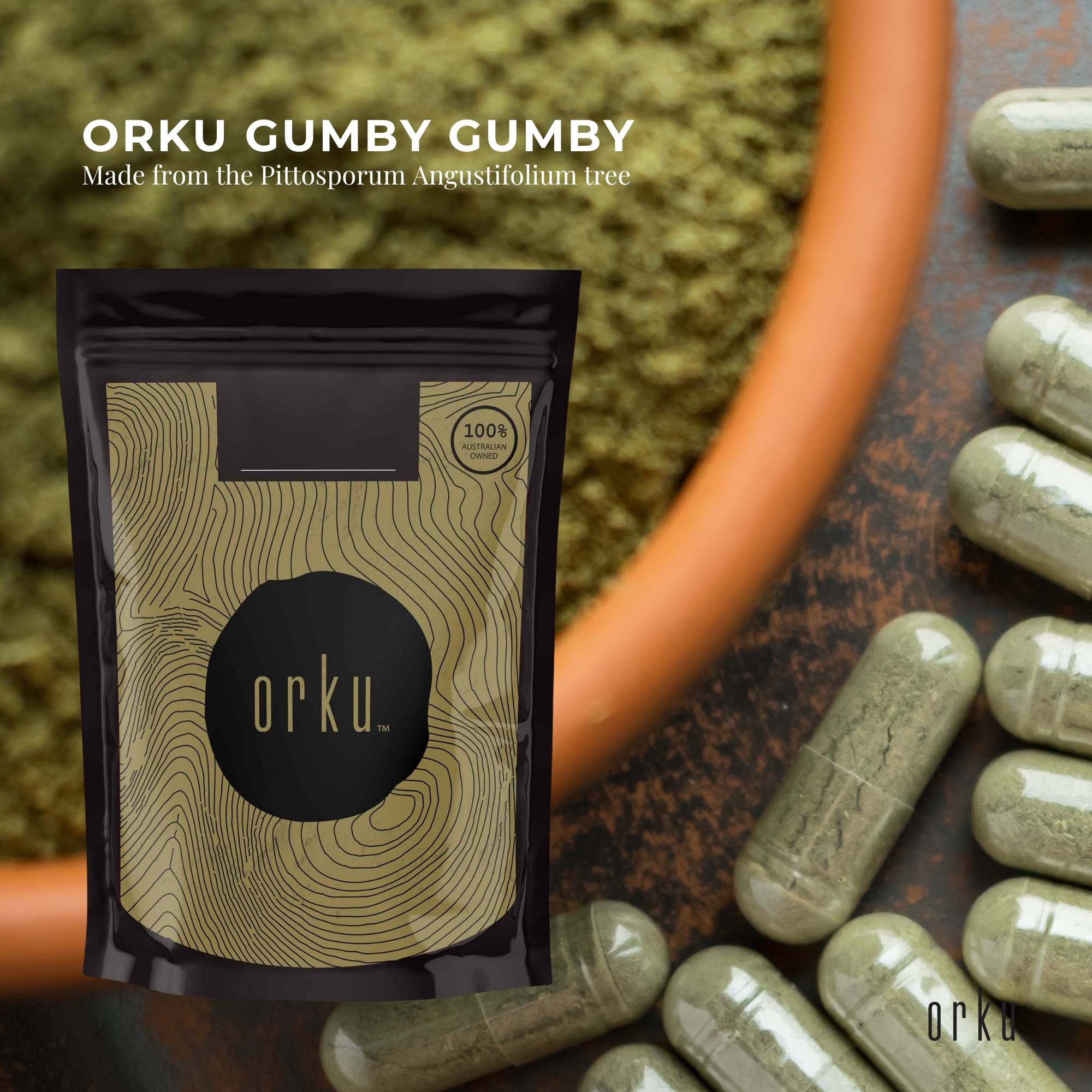1Kg Gumby Gumby Pure Powder - Gumbi Aboriginal Plant Pittosporum Angustifolum V238-SUPDZ-40497104781392