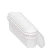 Kitchee 10x 1.2L Plastic Buckets + Lids - Food Grade Empty White Tub With Handle V238-SUPDZ-40577329332304