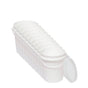 Kitchee 10x 1.2L Plastic Buckets + Lids - Food Grade Empty White Tub With Handle V238-SUPDZ-40577329332304