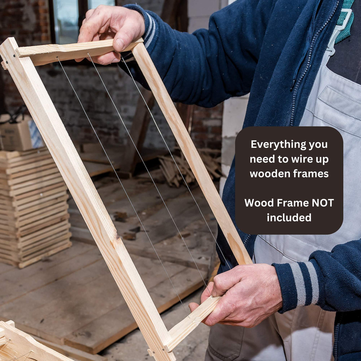 Beekeeping Kit - Wiring Board + 500g Wire + Crimper + 1000 Bee Frame Eyelets V238-SUPDZ-40705448083536