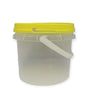 Bulk 100 x 0.8L Empty Honey Bucket with Lid - 1Kg Clear Tamper Proof Plastic Tub V238-SUPDZ-40737427292240