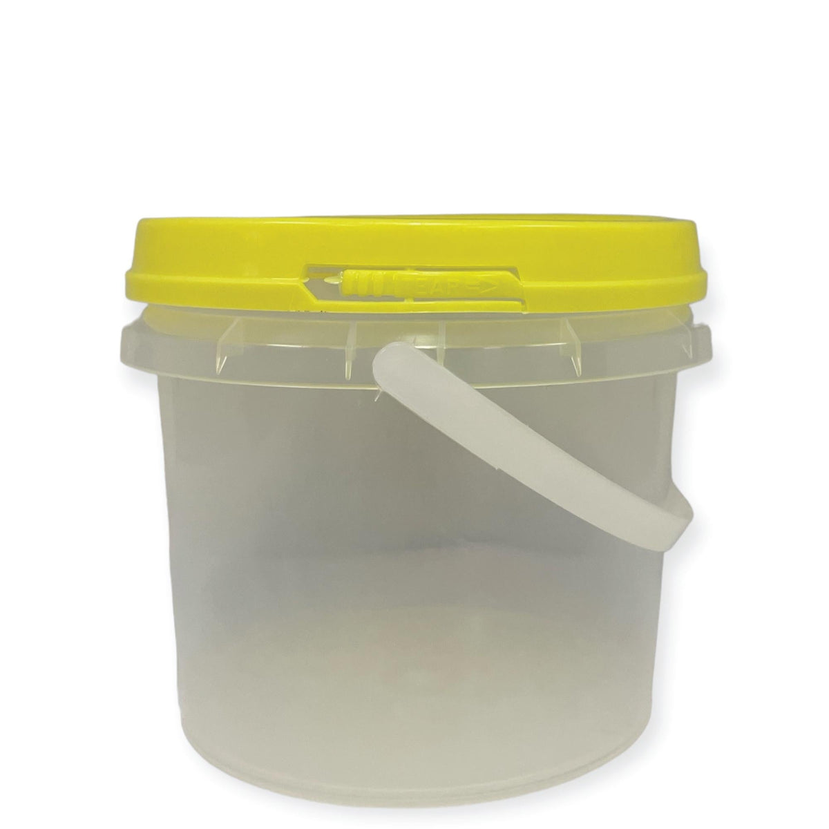 Bulk 10 x 0.8L Empty Honey Bucket with Lid - 1Kg Clear Tamper Proof Plastic Tub V238-SUPDZ-40761477791824