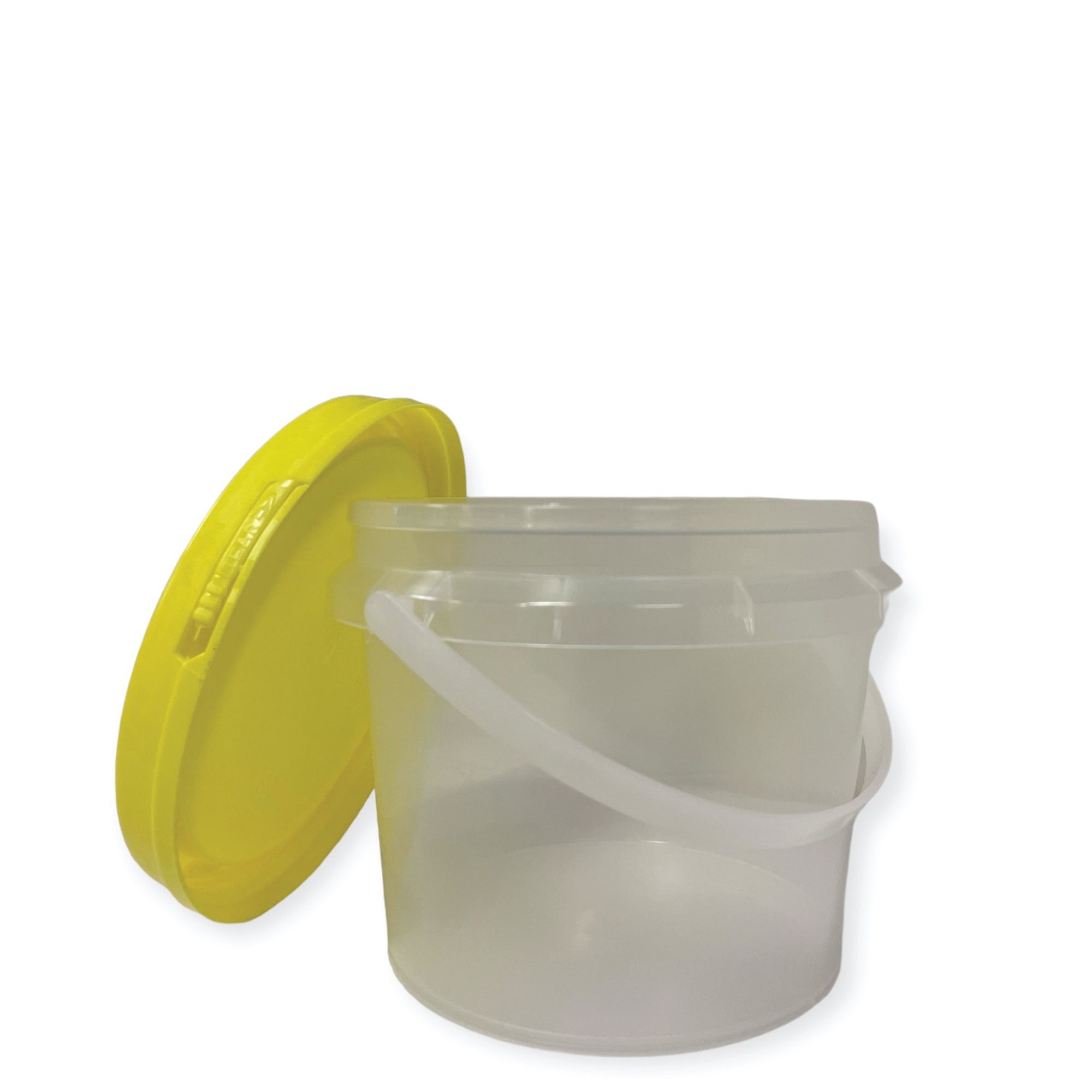 Bulk 10 x 0.8L Empty Honey Bucket with Lid - 1Kg Clear Tamper Proof Plastic Tub V238-SUPDZ-40761477791824