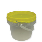 Bulk 10 x 0.8L Empty Honey Bucket with Lid - 1Kg Clear Tamper Proof Plastic Tub V238-SUPDZ-40761477791824