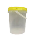 Bulk 100 x 1.2L Empty Honey Bucket with Lid - 1.5Kg Clear Tamper Proof Plastic Tub V238-SUPDZ-40761483624528