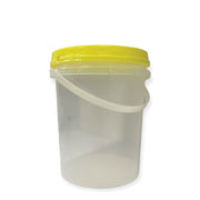 Bulk 100 x 1.2L Empty Honey Bucket with Lid - 1.5Kg Clear Tamper Proof Plastic Tub V238-SUPDZ-40761483624528