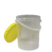 Bulk 10 x 1.2L Empty Honey Bucket with Lid - 1.5Kg Clear Tamper Proof Plastic Tub V238-SUPDZ-40761488375888