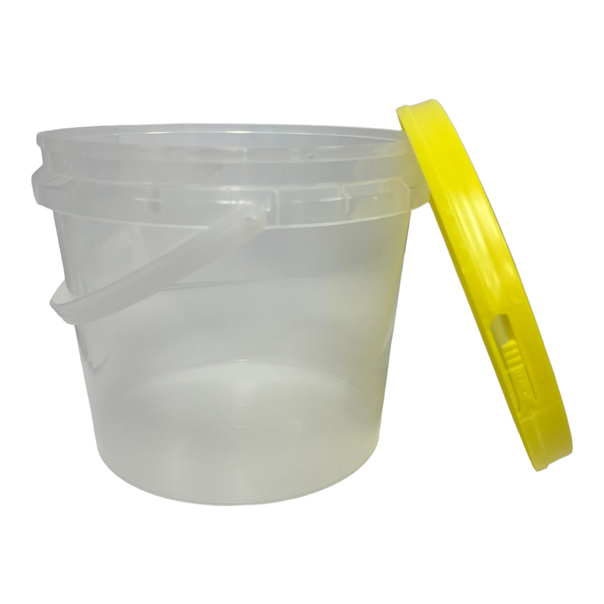Bulk 100 x 2.2L Empty Honey Bucket with Lid - 3Kg Clear Tamper Proof Plastic Tub V238-SUPDZ-40761495060560