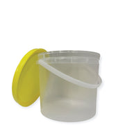 Bulk 10 x 2.2L Empty Honey Bucket with Lid - 3Kg Clear Tamper Proof Plastic Tub V238-SUPDZ-40761495519312