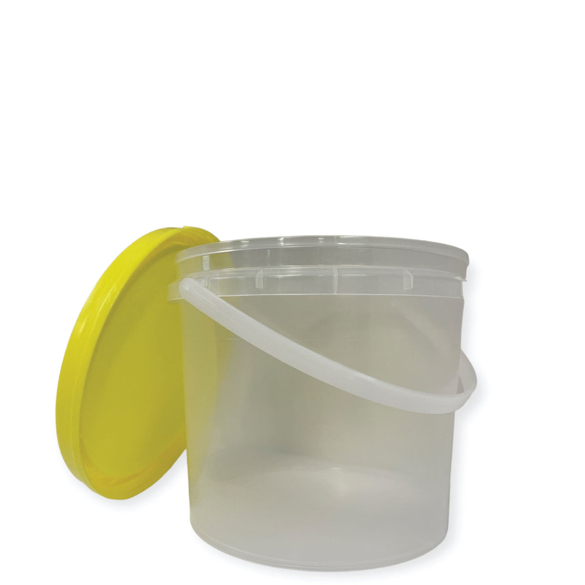 Bulk 10 x 2.2L Empty Honey Bucket with Lid - 3Kg Clear Tamper Proof Plastic Tub V238-SUPDZ-40761495519312
