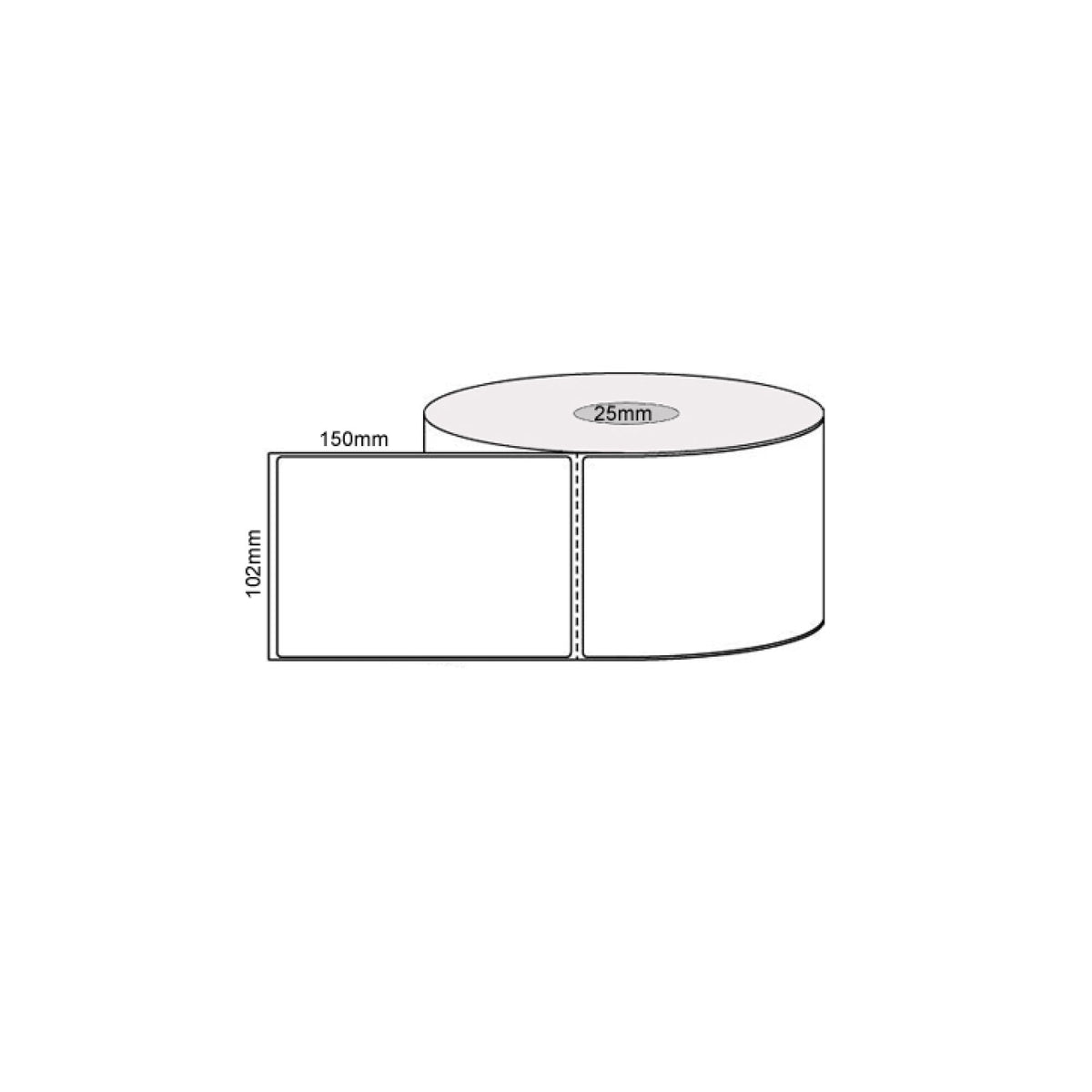 18 Rolls x 400 Label Stickers 102x150mm - Direct Thermal White Shipping Labels V238-SUPDZ-40765730488400