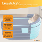 Portable Bathtub and Wireless Pump - Inflatable Foldable Collapsible Adult Tub V238-SUPDZ-40789185232976
