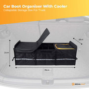 Social Hike Car Boot Organiser With Cooler - Collapsible Storage Box For Trunk V238-SUPDZ-40802567520336