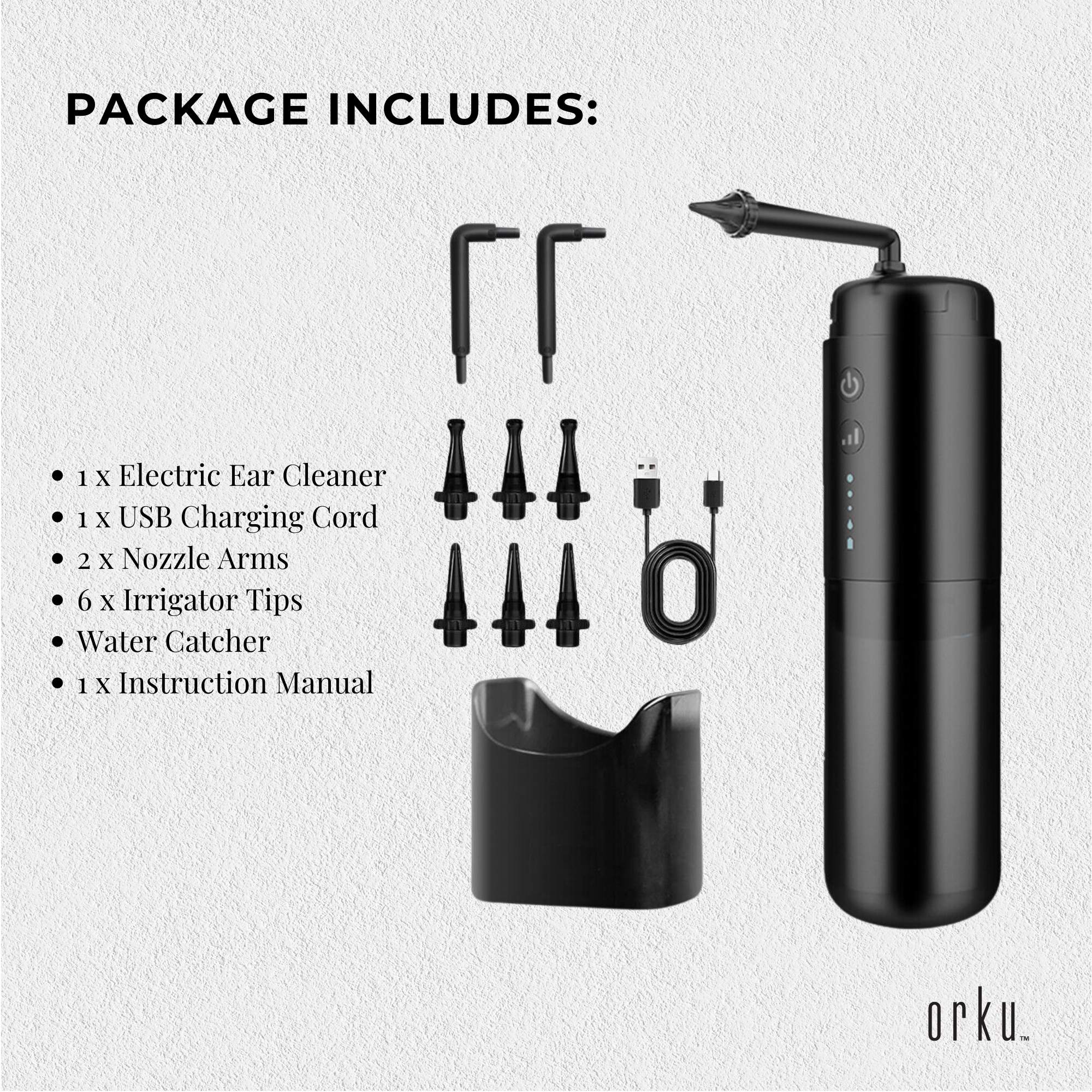 Electric Ear Wax Removal Cleaner - Portable Rechargeable Irrigator V238-SUPDZ-40811833950288