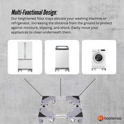 Tooleroo Washing Machine Stand - 300Kg Adjustable Wheeled Fridge Appliance Base V238-SUPDZ-40813536247888
