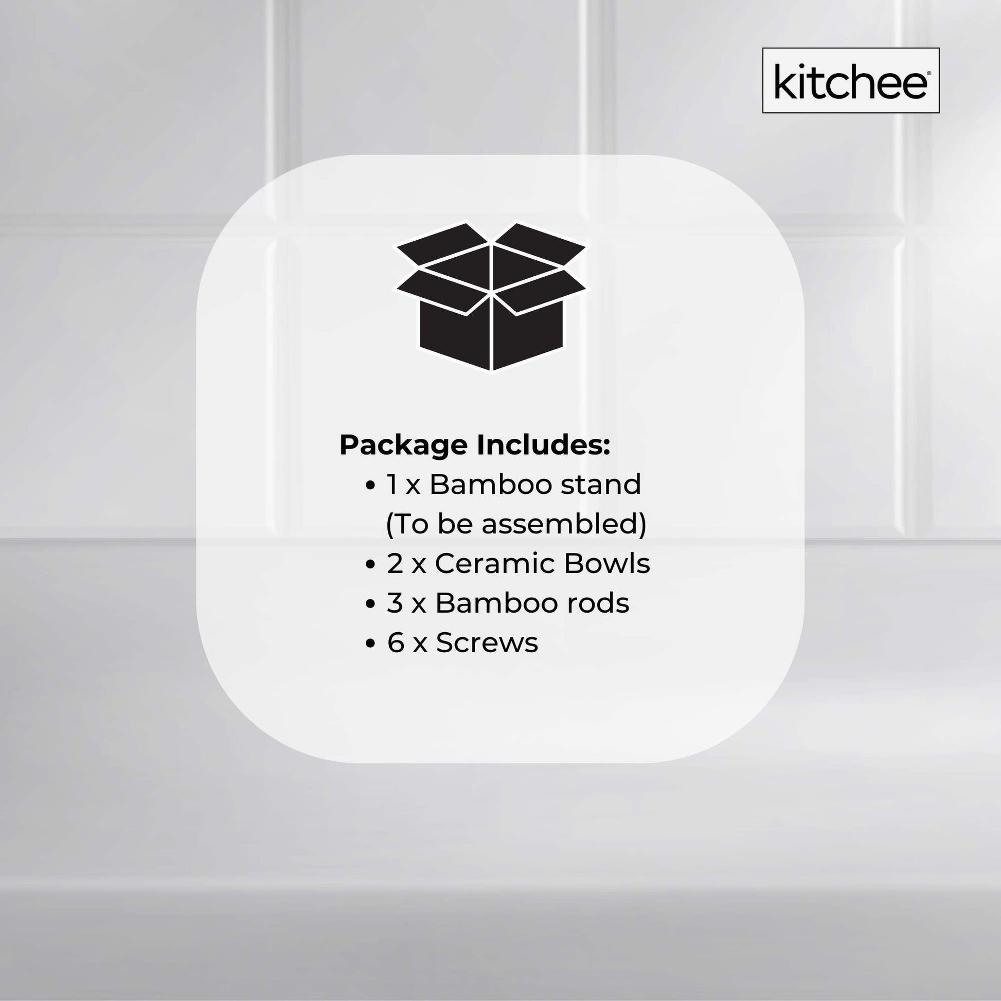 2 Tier Porcelain Fruit Bowl - Ceramic Vegetable Storage With Bamboo Stand V238-SUPDZ-40824930762832