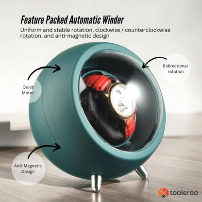 Automatic Watch Winder - USB Charging Single Rotating Storage Display Case V238-SUPDZ-40824976080976
