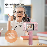 Kids HD Digital Camera Pink - Children's Selfie Photo Video 2.4 Inch Screen V238-SUPDZ-40836312465488