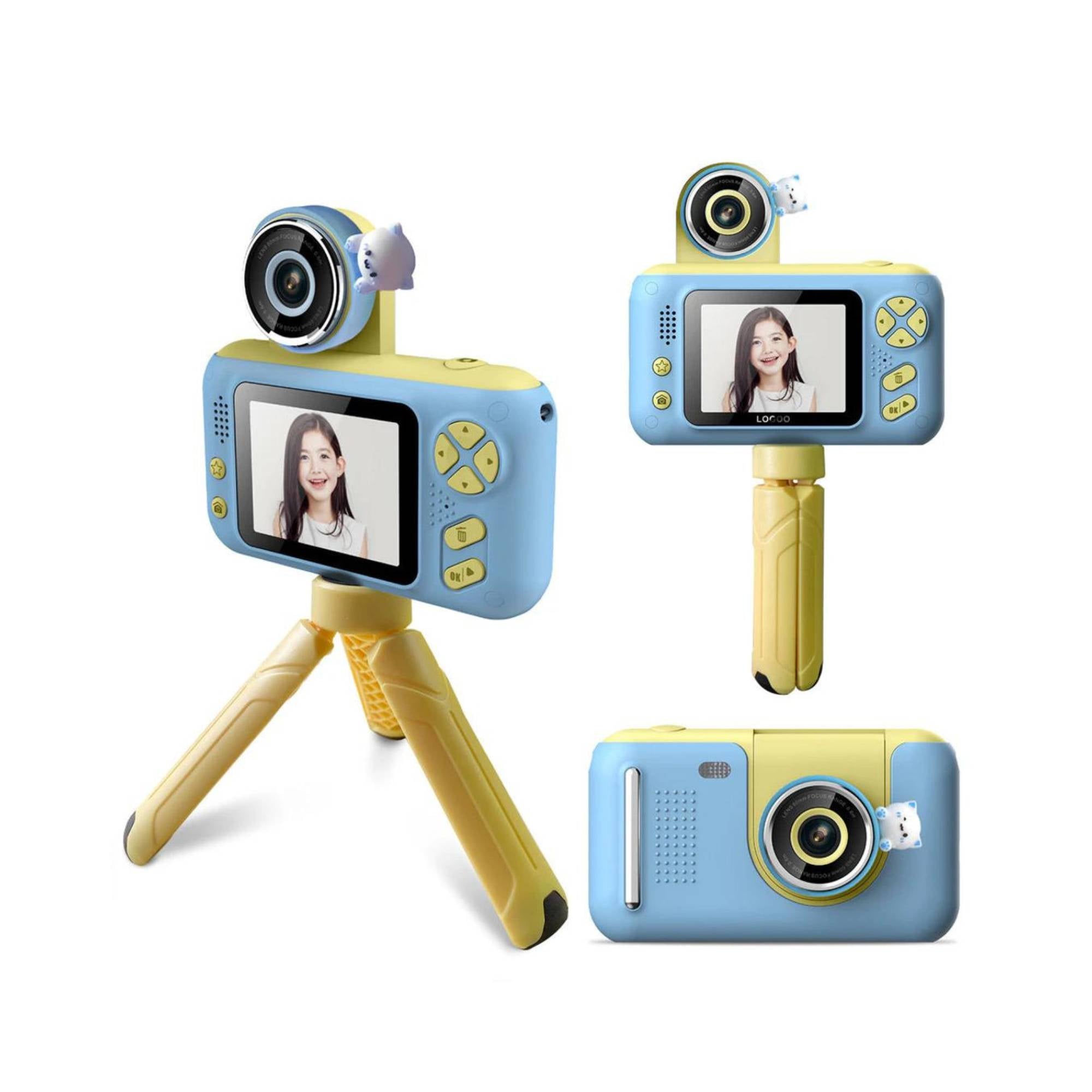 Kids HD Digital Camera Blue - Children's Selfie Photo Video 2.4 Inch Screen V238-SUPDZ-40837733810256