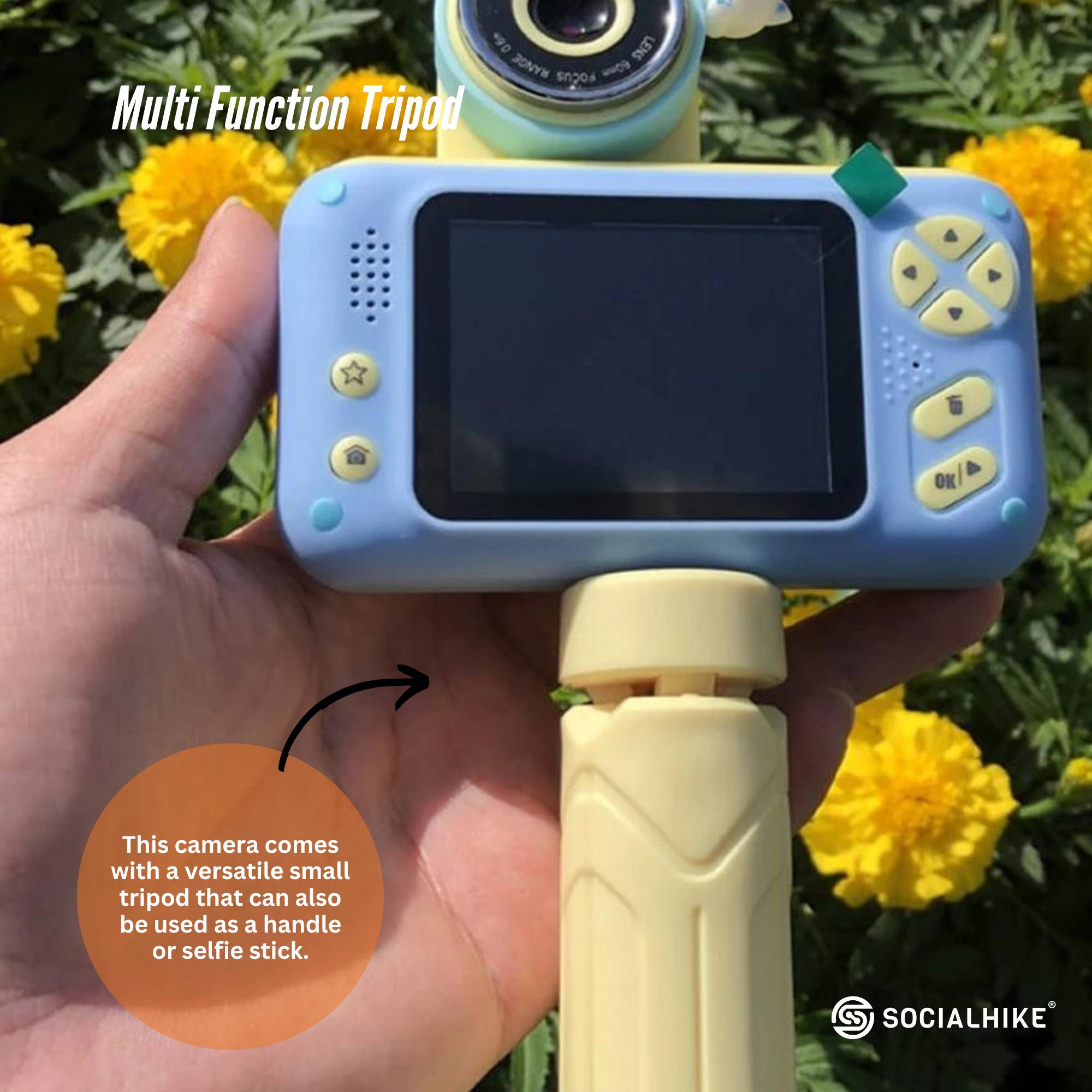 Kids HD Digital Camera Blue - Children's Selfie Photo Video 2.4 Inch Screen V238-SUPDZ-40837733810256