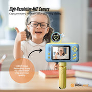 Kids HD Digital Camera Blue - Children's Selfie Photo Video 2.4 Inch Screen V238-SUPDZ-40837733810256