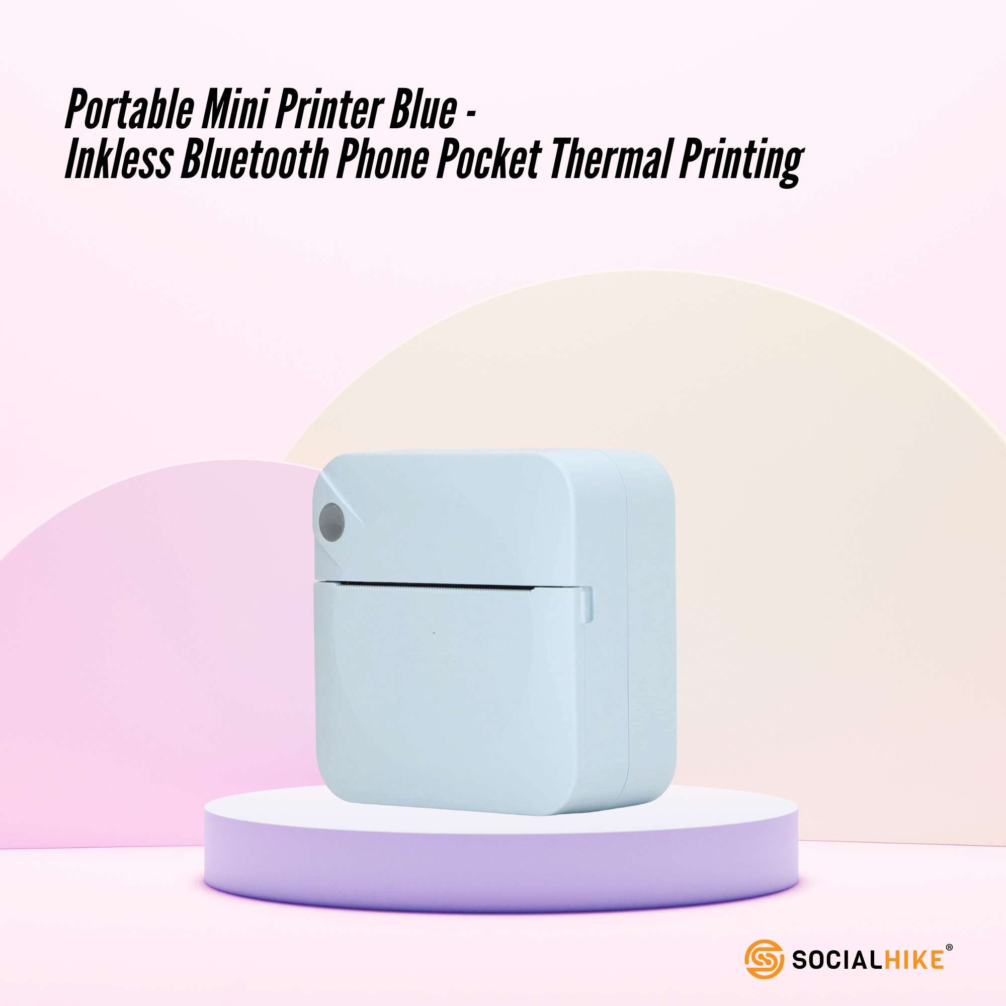 Portable Mini Printer Blue - Inkless Bluetooth Phone Pocket Thermal Printing V238-SUPDZ-40837968920656