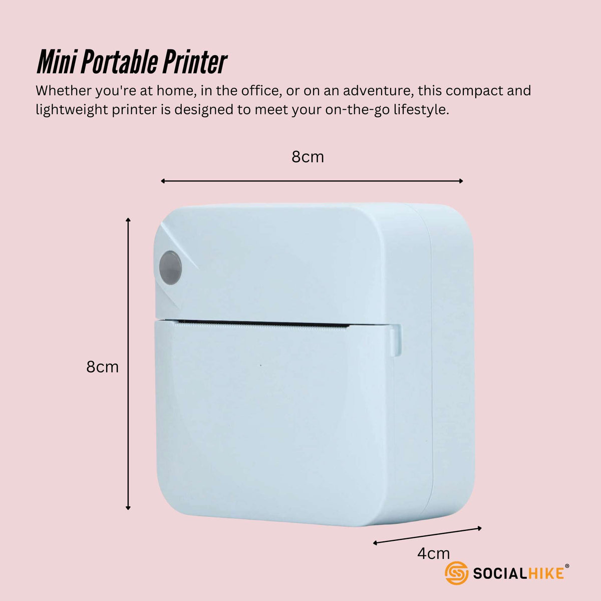 Portable Mini Printer Blue - Inkless Bluetooth Phone Pocket Thermal Printing V238-SUPDZ-40837968920656