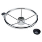13.5" Boat Stainless Steel Steering Wheel - 5 Spoke with Knob For 3/4" Shaft V238-SUPDZ-40838175195216