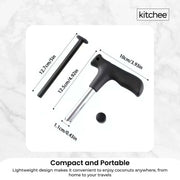 200x Kitchee Coconut Opener - Stainless Steel Hole Punch Kitchen Tool V238-SUPDZ-40862897373264