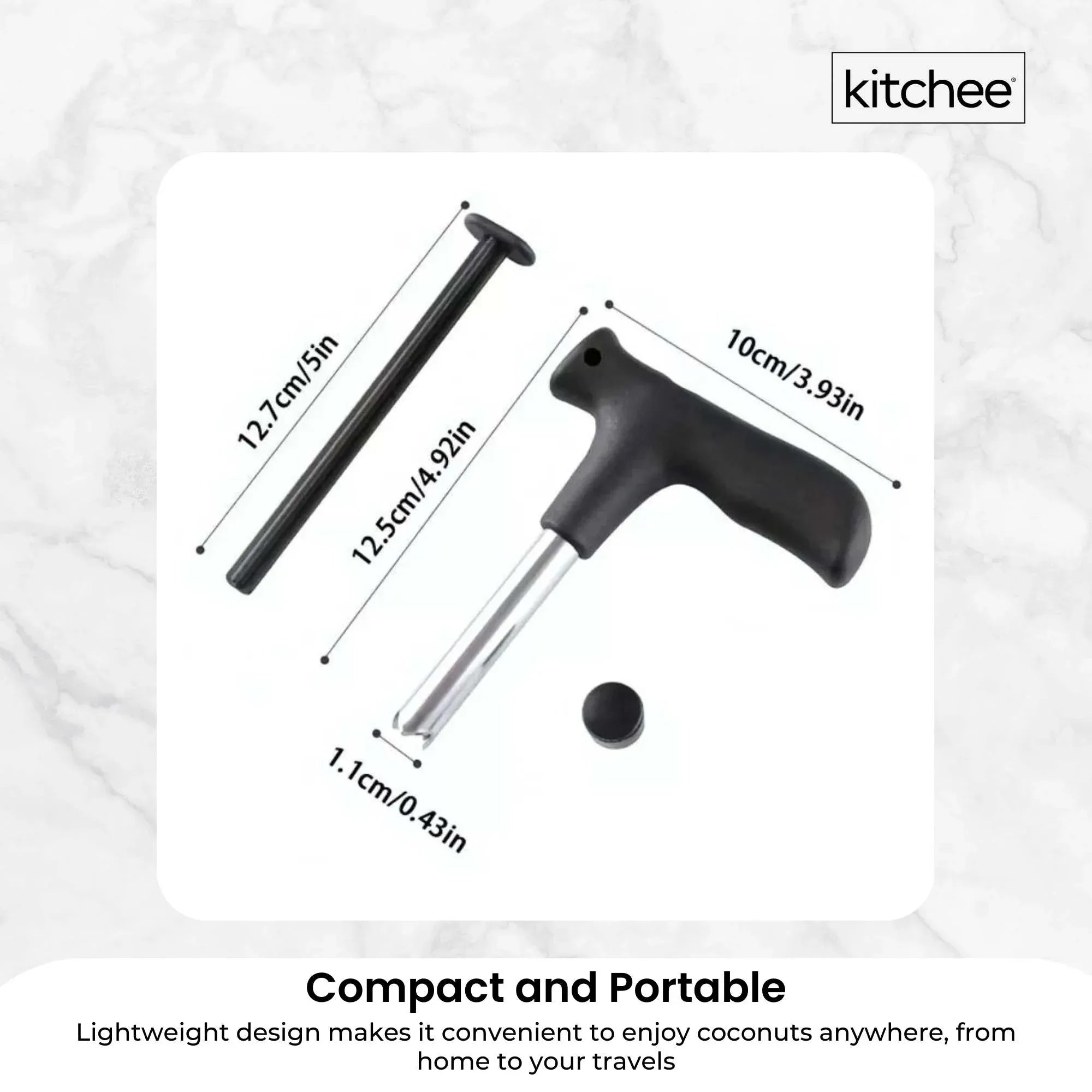 200x Kitchee Coconut Opener - Stainless Steel Hole Punch Kitchen Tool V238-SUPDZ-40862897373264