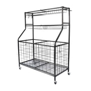 Social Hike Sports Equipment Storage Organiser Trolley on Wheels - Garage Basket V238-SUPDZ-40865350516816
