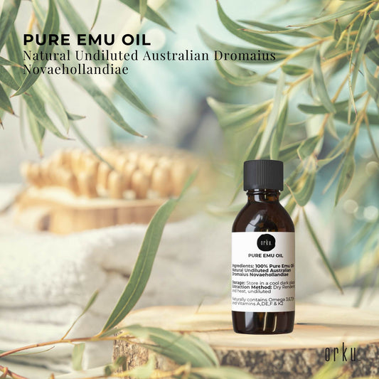 Orku 10ml Pure Emu Oil - Natural Undiluted Australian Dromaius Novaehollandiae V238-SUPDZ-40875981209680