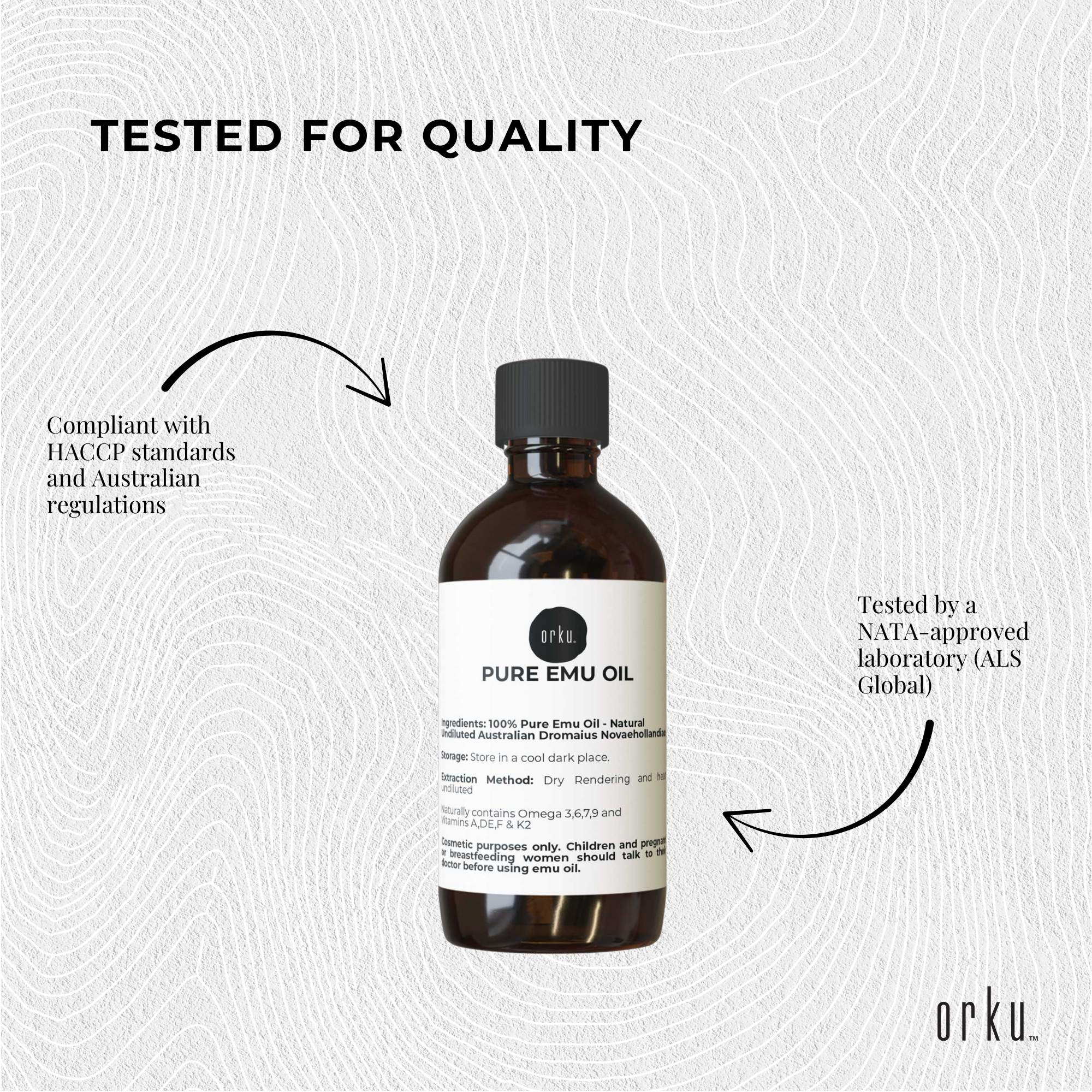 Orku 100ml Pure Emu Oil - Natural Undiluted Australian Dromaius Novaehollandiae V238-SUPDZ-40881376591952