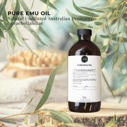 Orku 1L Pure Emu Oil - Natural Undiluted Australian Dromaius Novaehollandiae V238-SUPDZ-40881380065360