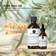 Orku 250ml Pure Emu Oil + Bonus 25ml Bottle - Australian Dromaius Novaehollandiae V238-SUPDZ-40895307055184